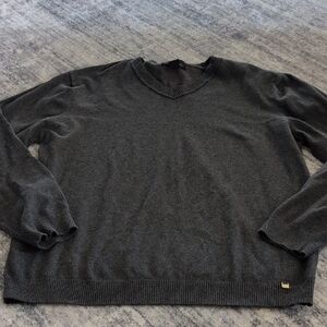 Gray North end V-Neck Sweater for Men Size XL